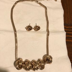 Necklace and earrings